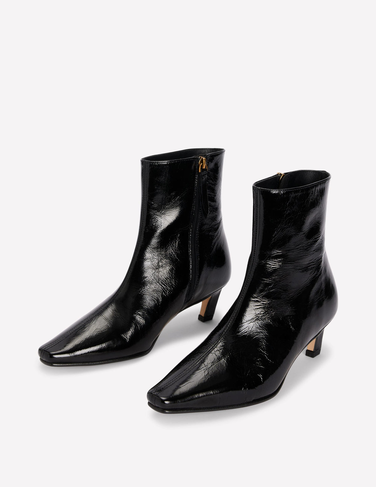Chisel Toe Ankle Boots-Black - Image 3
