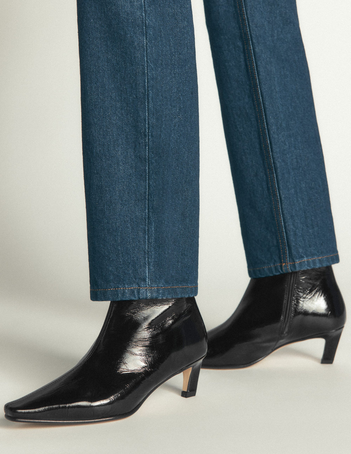 Chisel Toe Ankle Boots-Black - Image 2