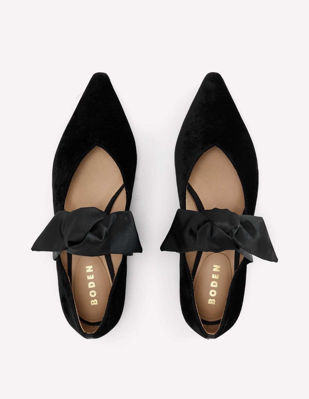 Bow Two Part Flats-Black-5