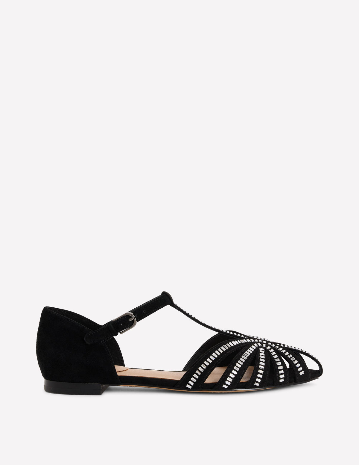 Embellished Cage Flats-Black - Image 1