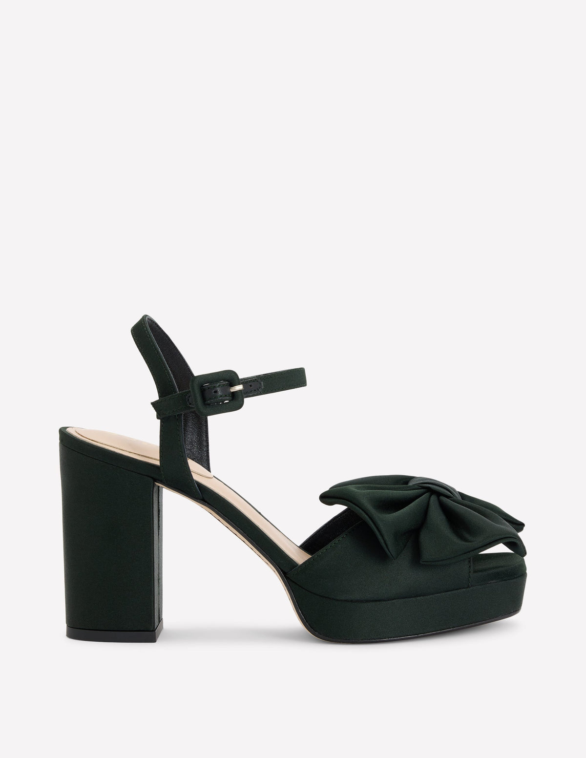 Bow Detail Platforms-Scarab Green - Image 1
