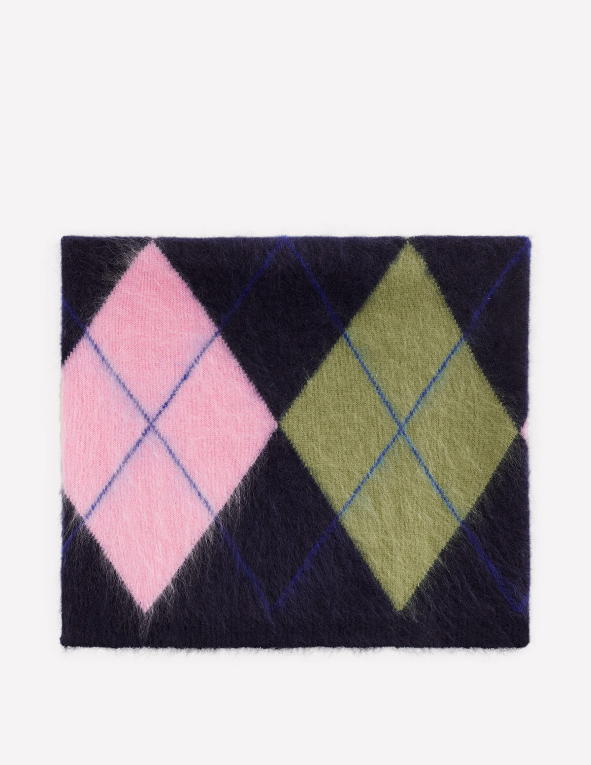 Brushed Cashmere Snood-Multi Argyle - Image 1