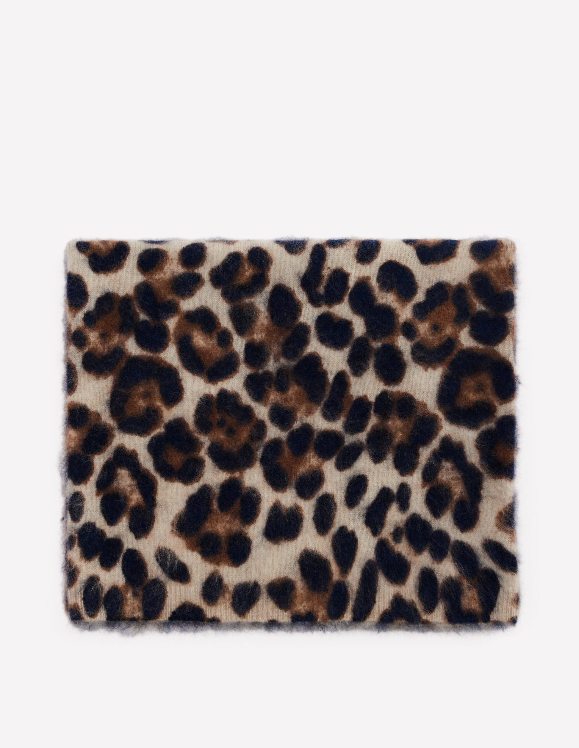 Brushed Cashmere Snood-Leopard-3