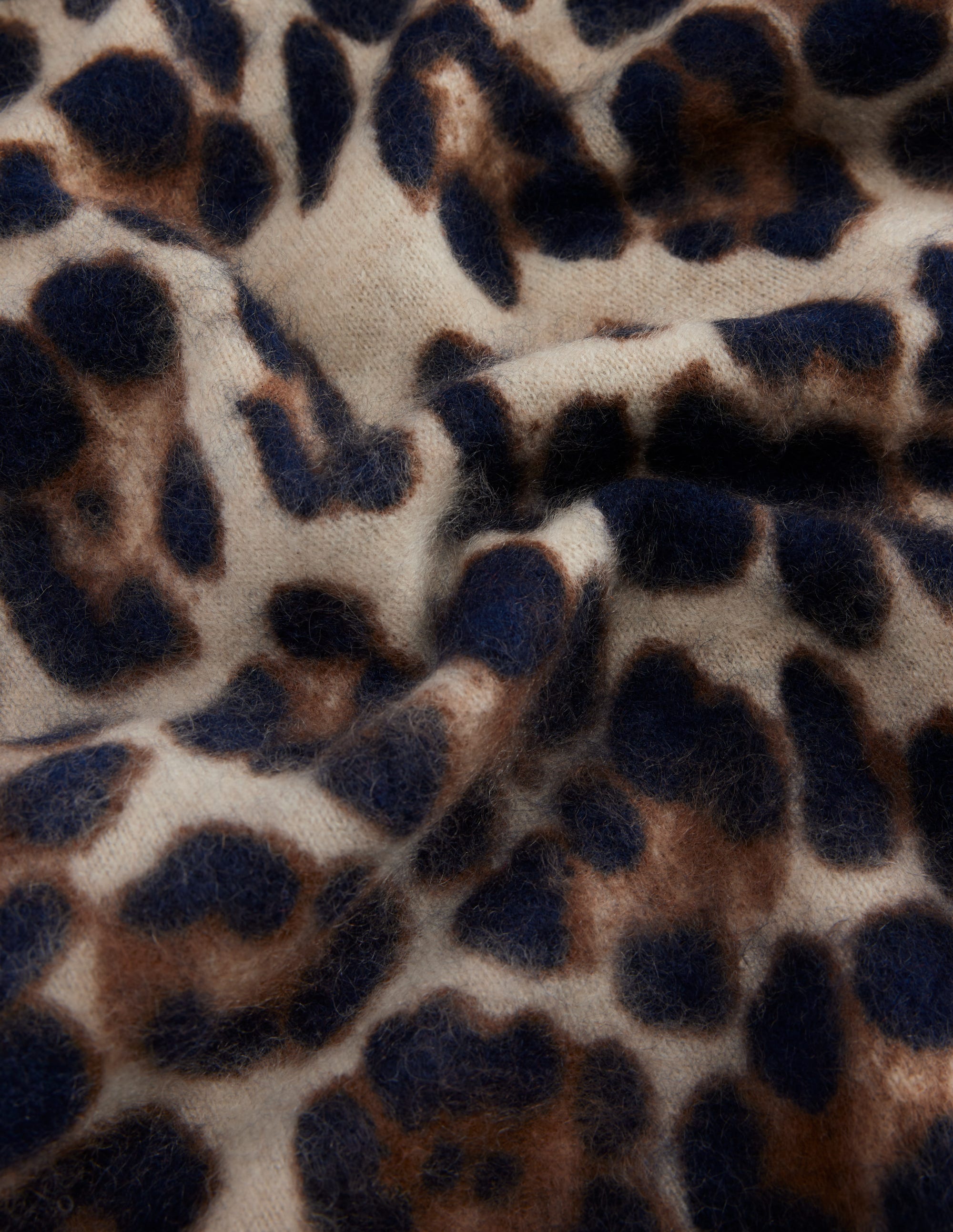 Brushed Cashmere Snood-Leopard - Image 4