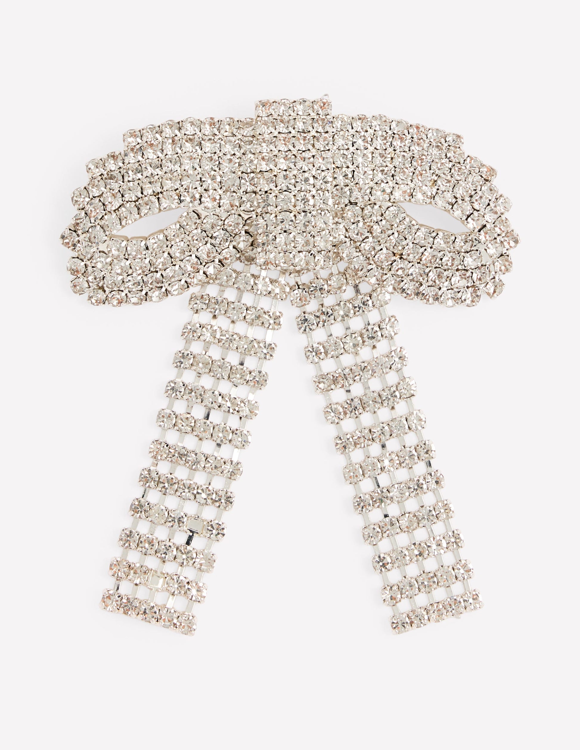 Sparkle Bow Brooch-Clear-1