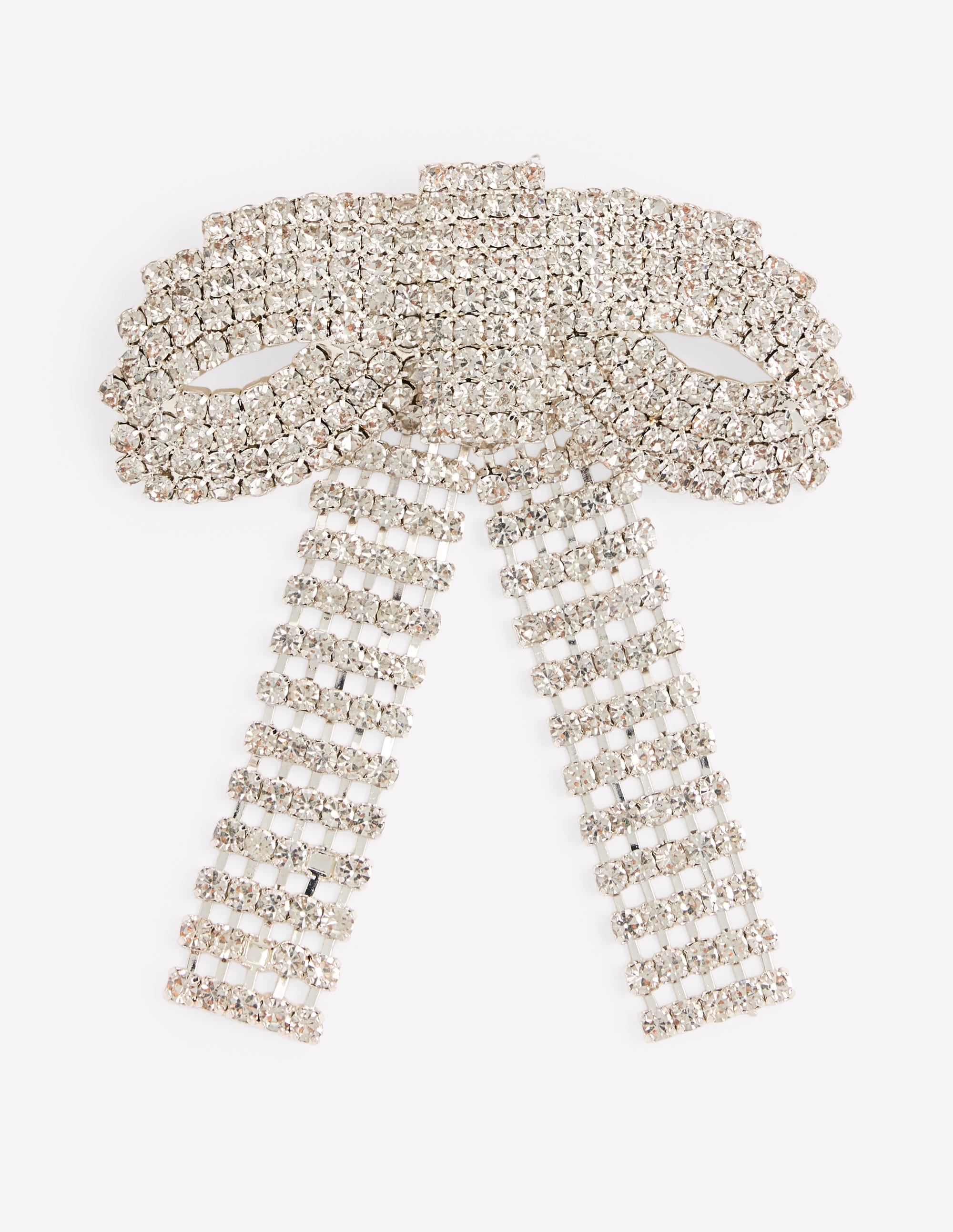 Sparkle Bow Brooch-Clear - Image 1