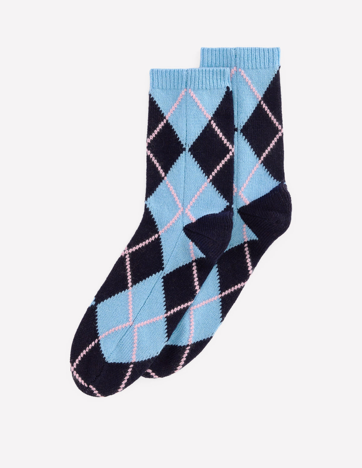 Cosy Knit Socks-Argyle - Image 2
