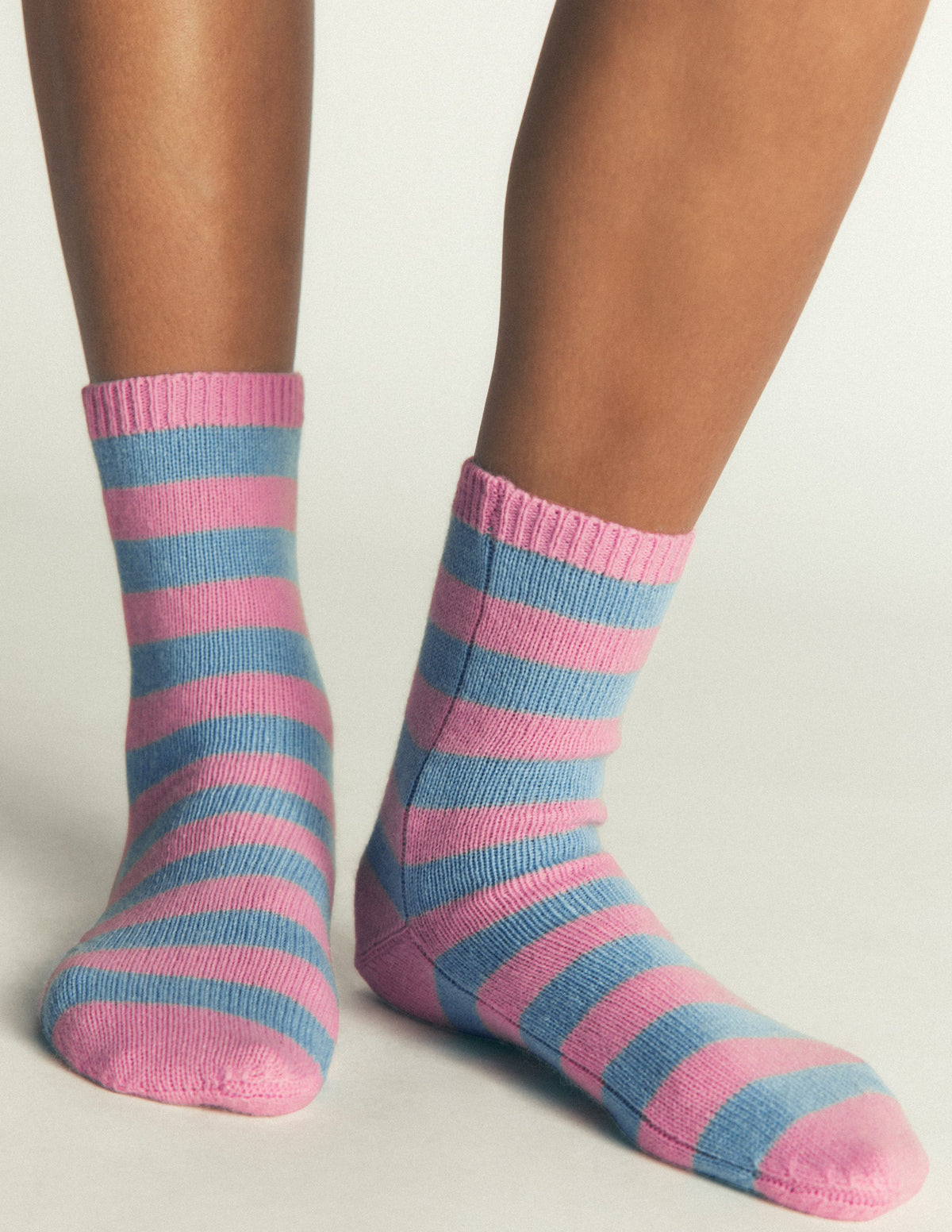 Cosy Knit Socks-Stripe - Image 1