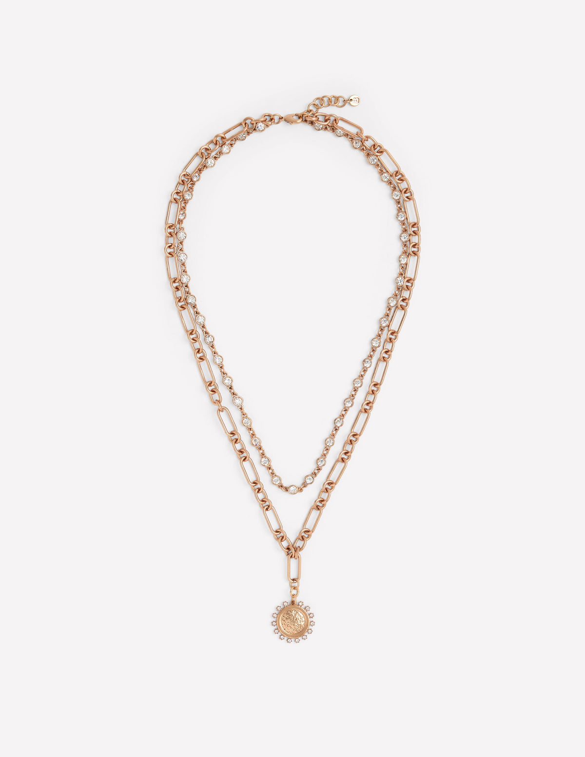 Metal Jewel Delicate Necklace-Gold - Image 1