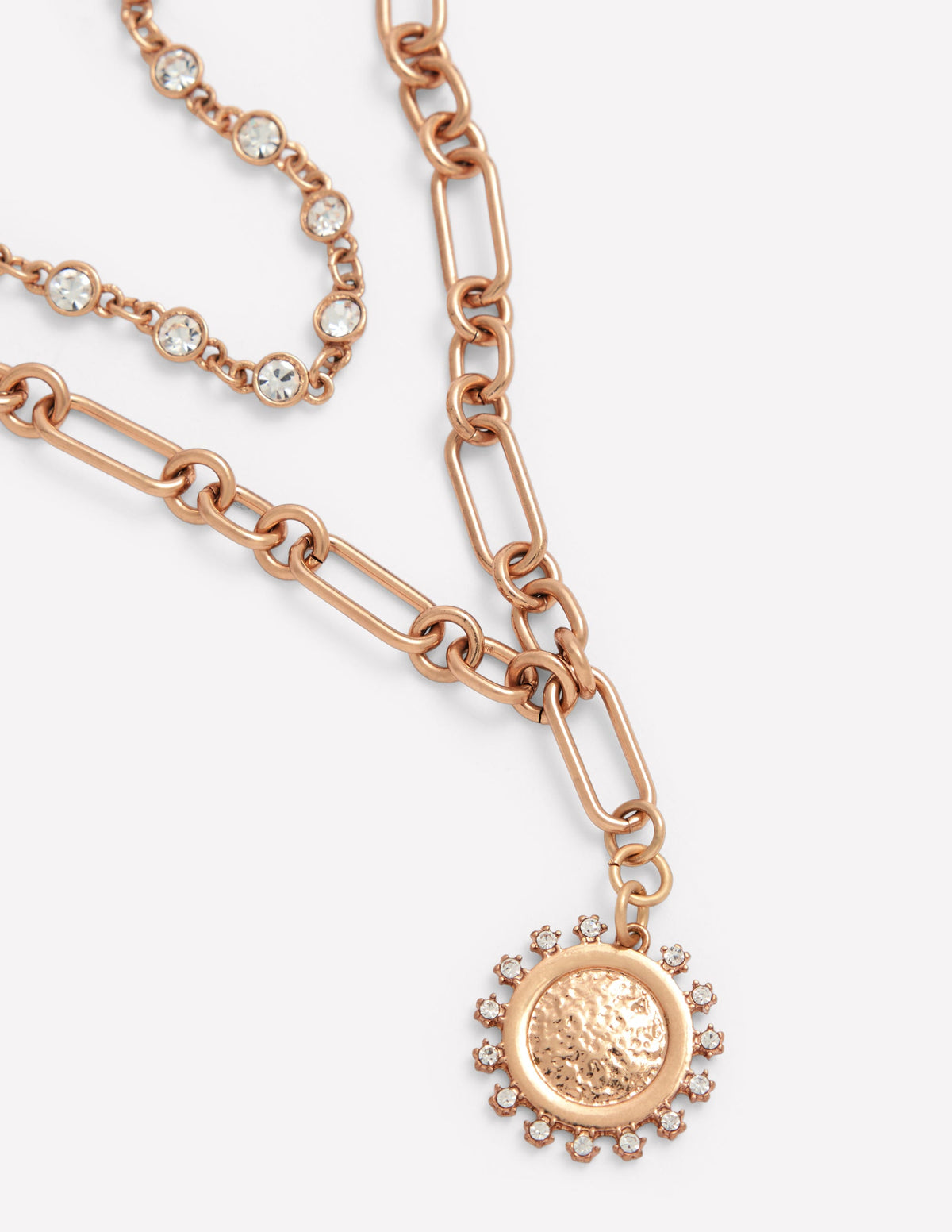 Metal Jewel Delicate Necklace-Gold - Image 3