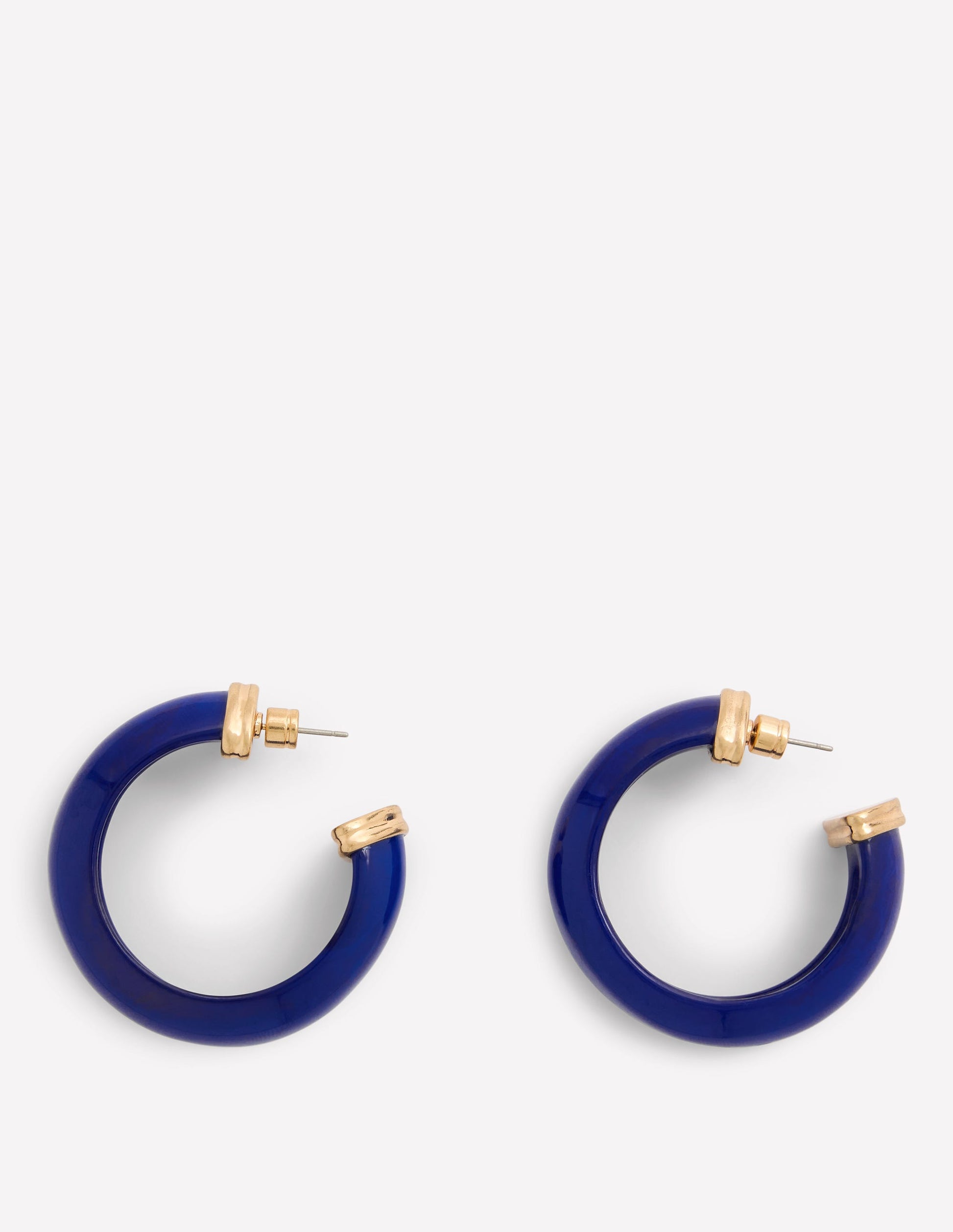 Chunky Resin Hoops-Mottled Blue-1