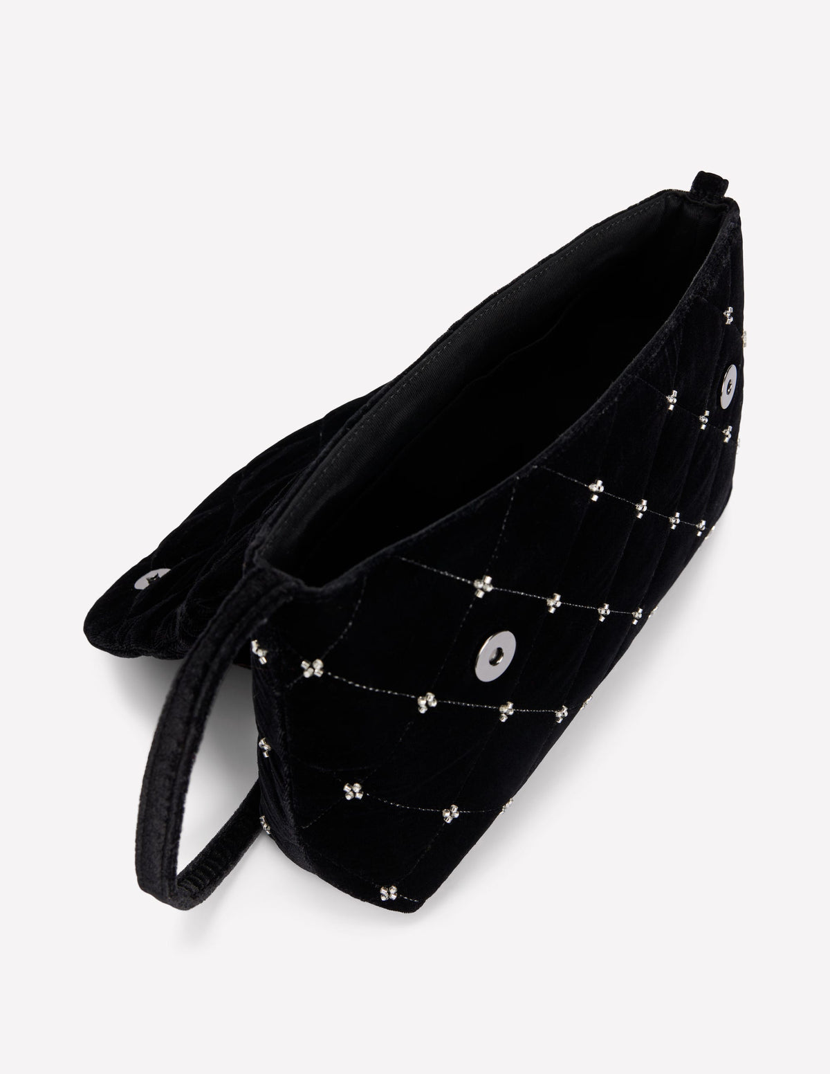 Velvet Embellished Bag-Black-5