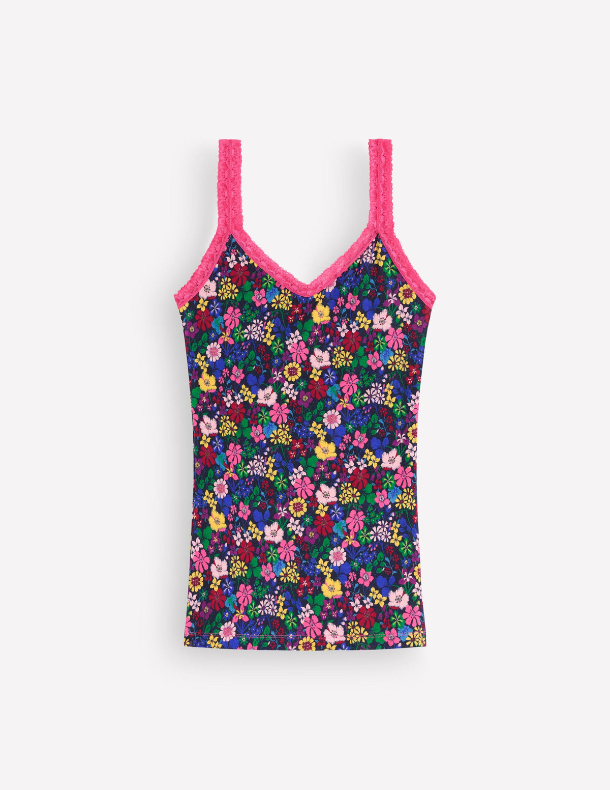 Stripe & Stare Lace Cami-Blossoming Garden - Image 1