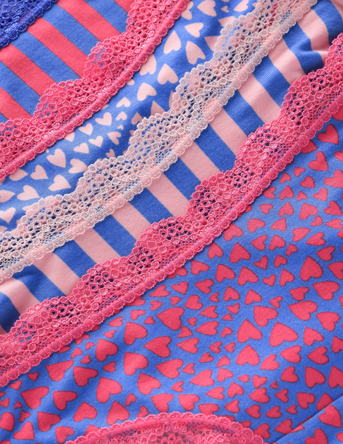 Stripe & Stare Knickers-Stripes and Hearts Four Pack - Image 2