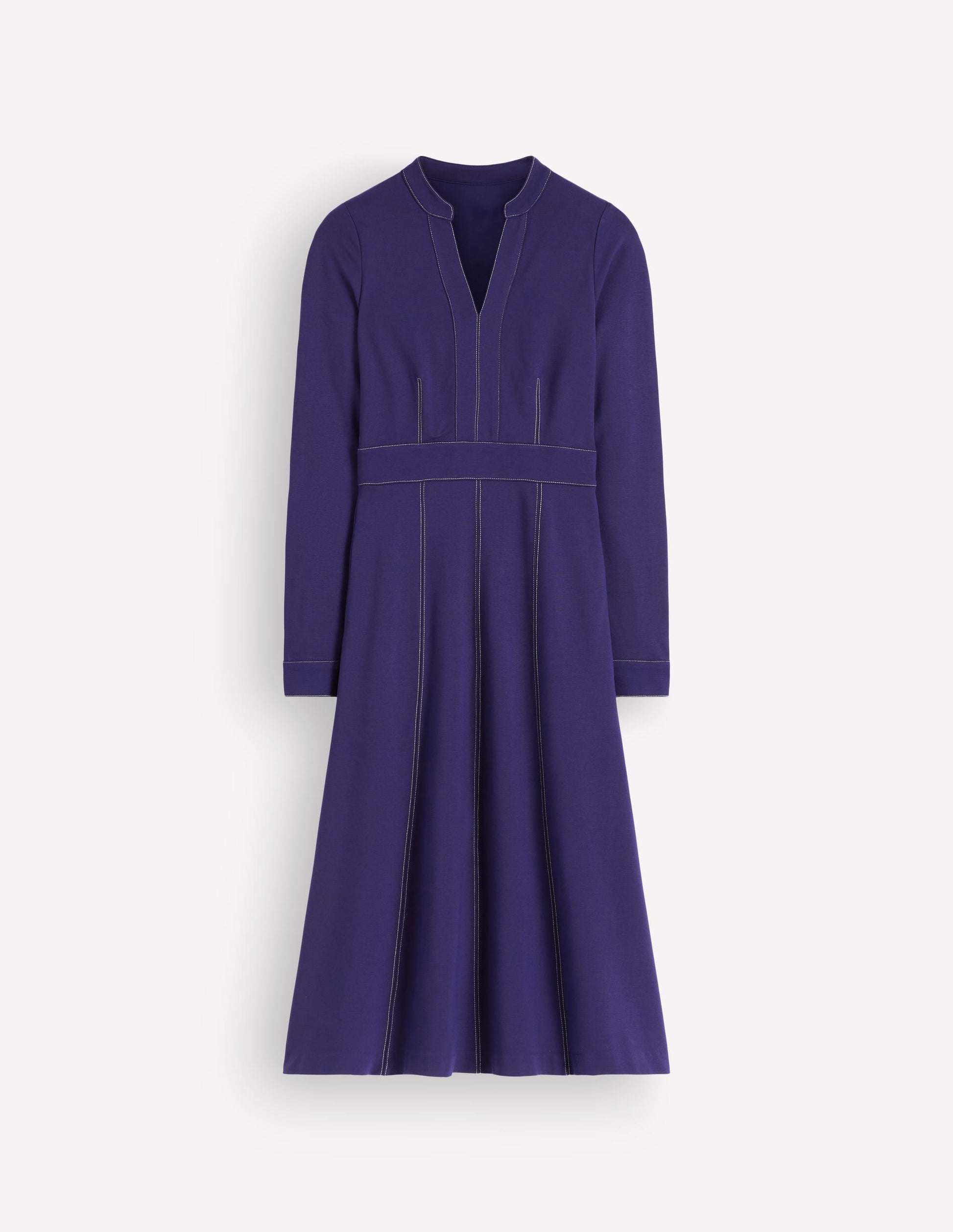 Alex Ponte Contrast Midi Dress-Zodiac Purple-5