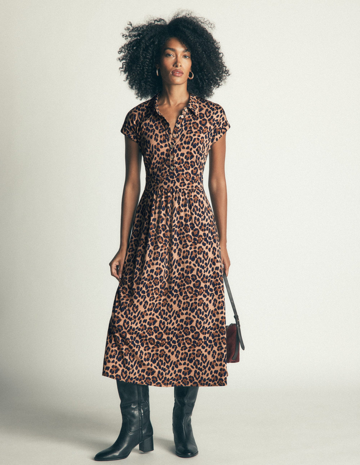 Fae Jersey Shirt Dress-Multi, Brushed Animal-1