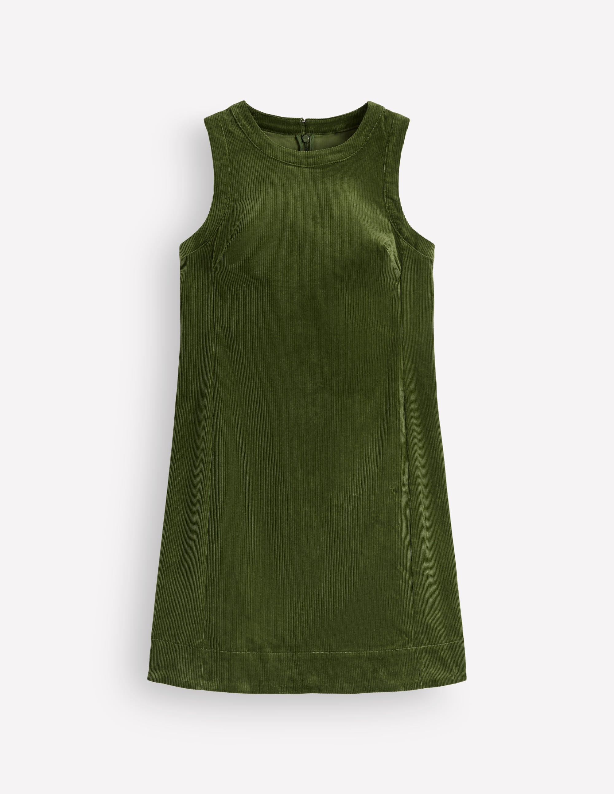 Lou Cord Shift Dress-Forest Green - Image 6