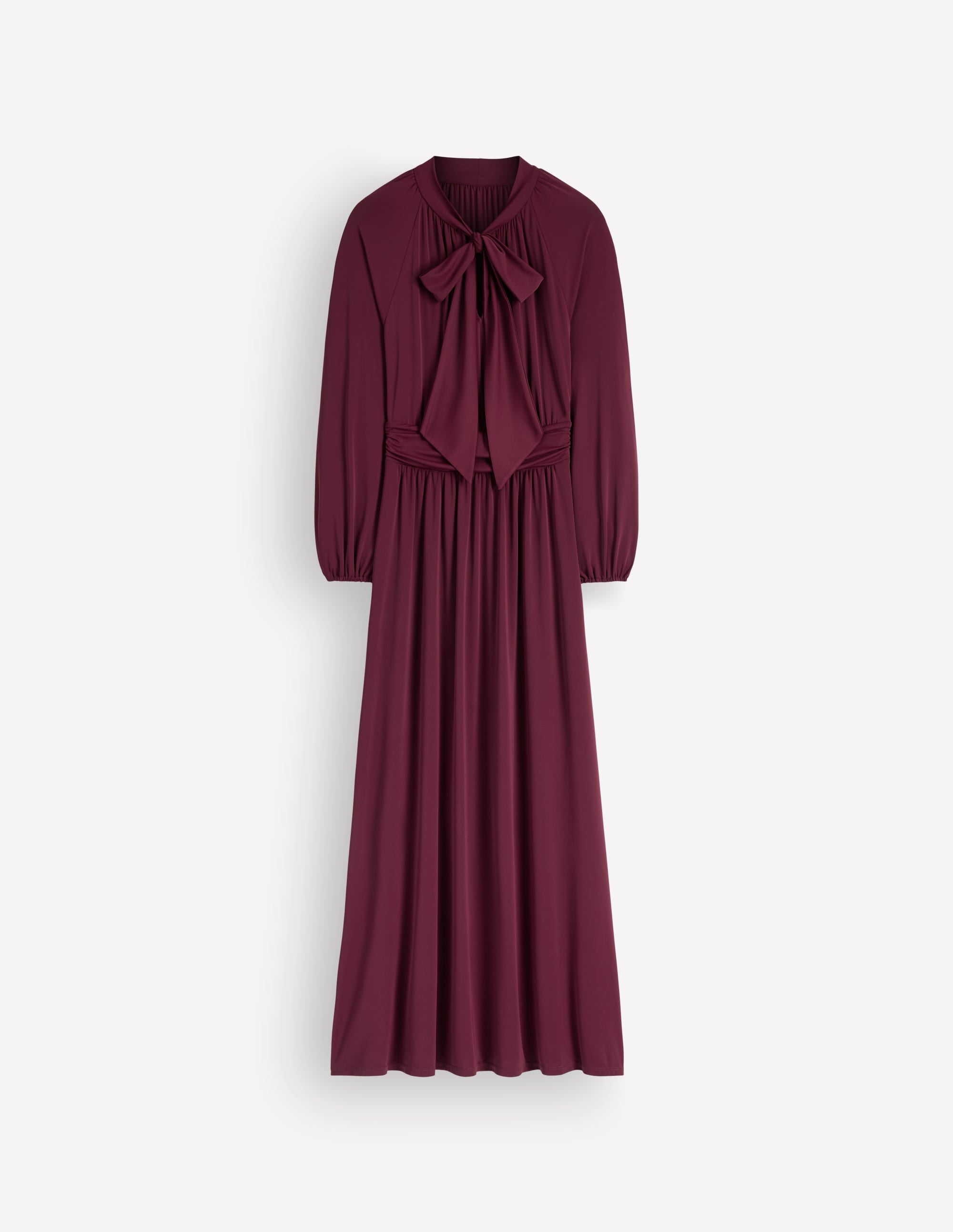 Pussybow Jersey Maxi Dress-Deep Wisteria - Image 5