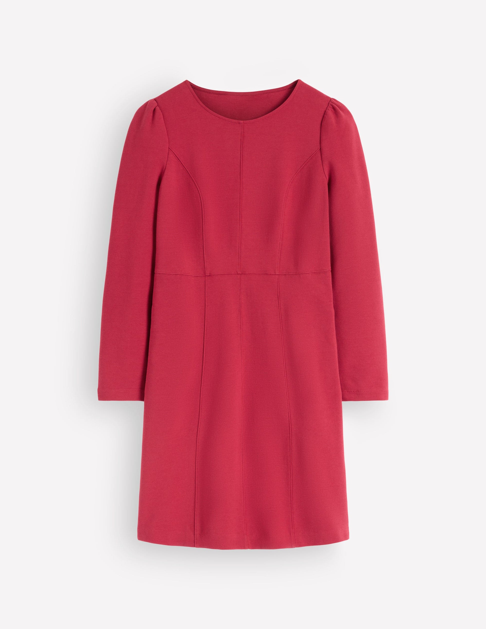 Marla Seamed Ottoman Dress-Red Earth-4