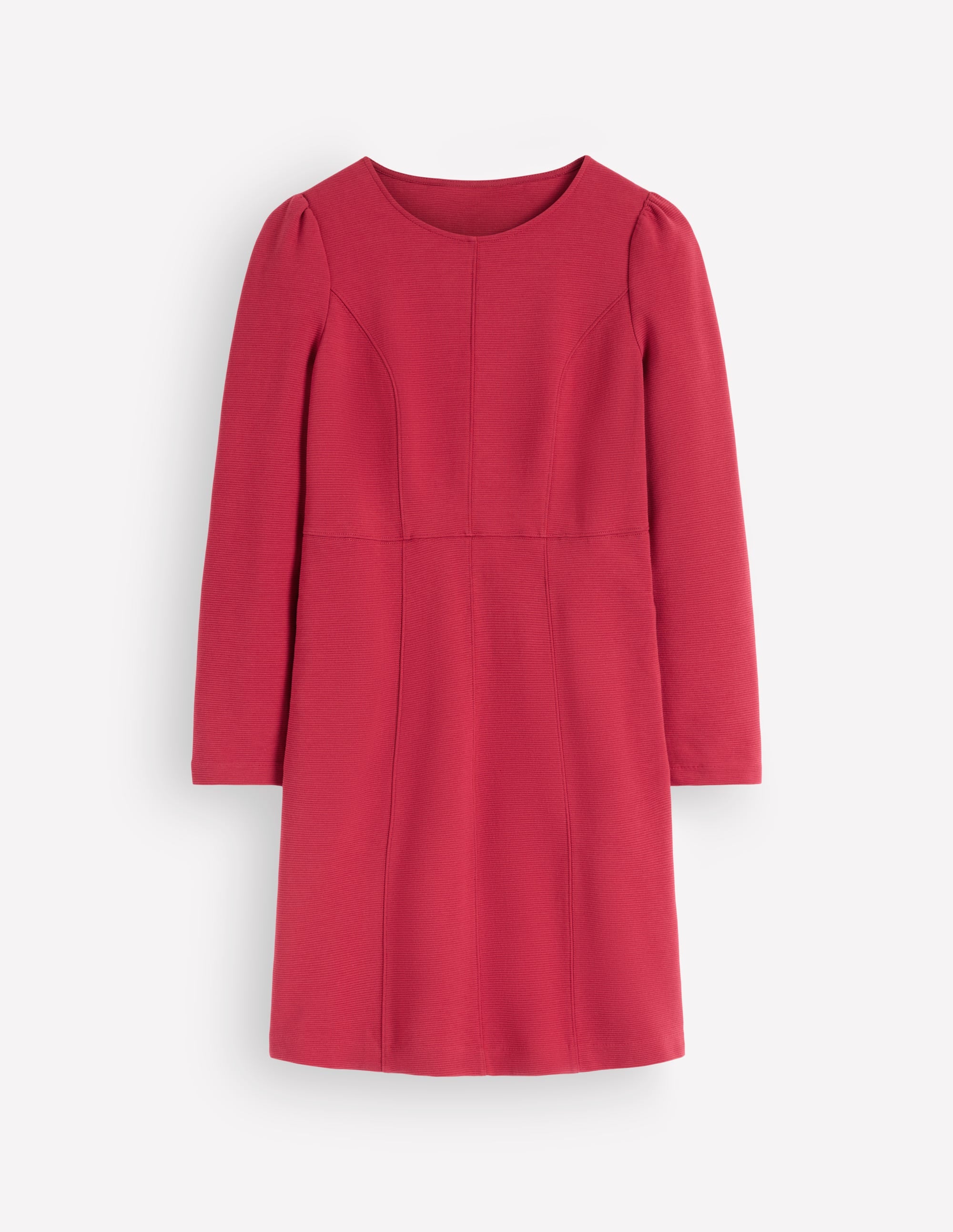 Marla Seamed Ottoman Dress-Red Earth - Image 4