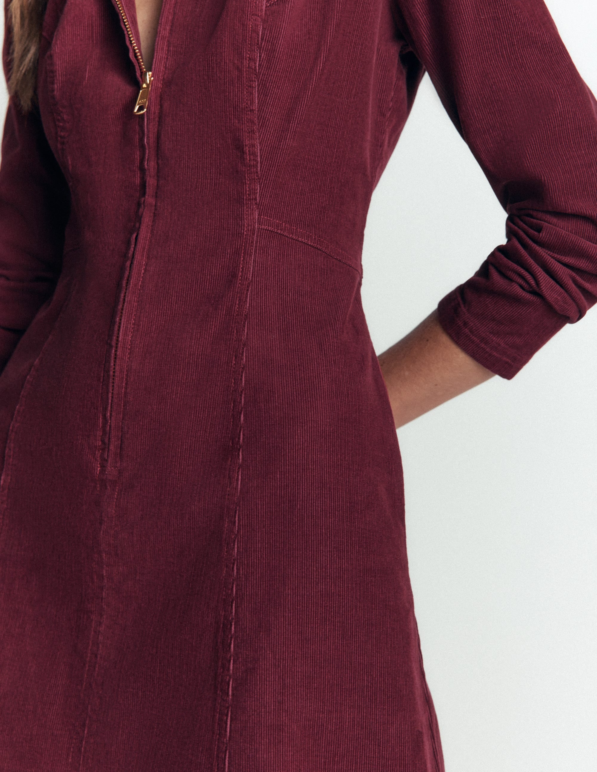Una Cord Midi Dress-Purple Potion - Image 2