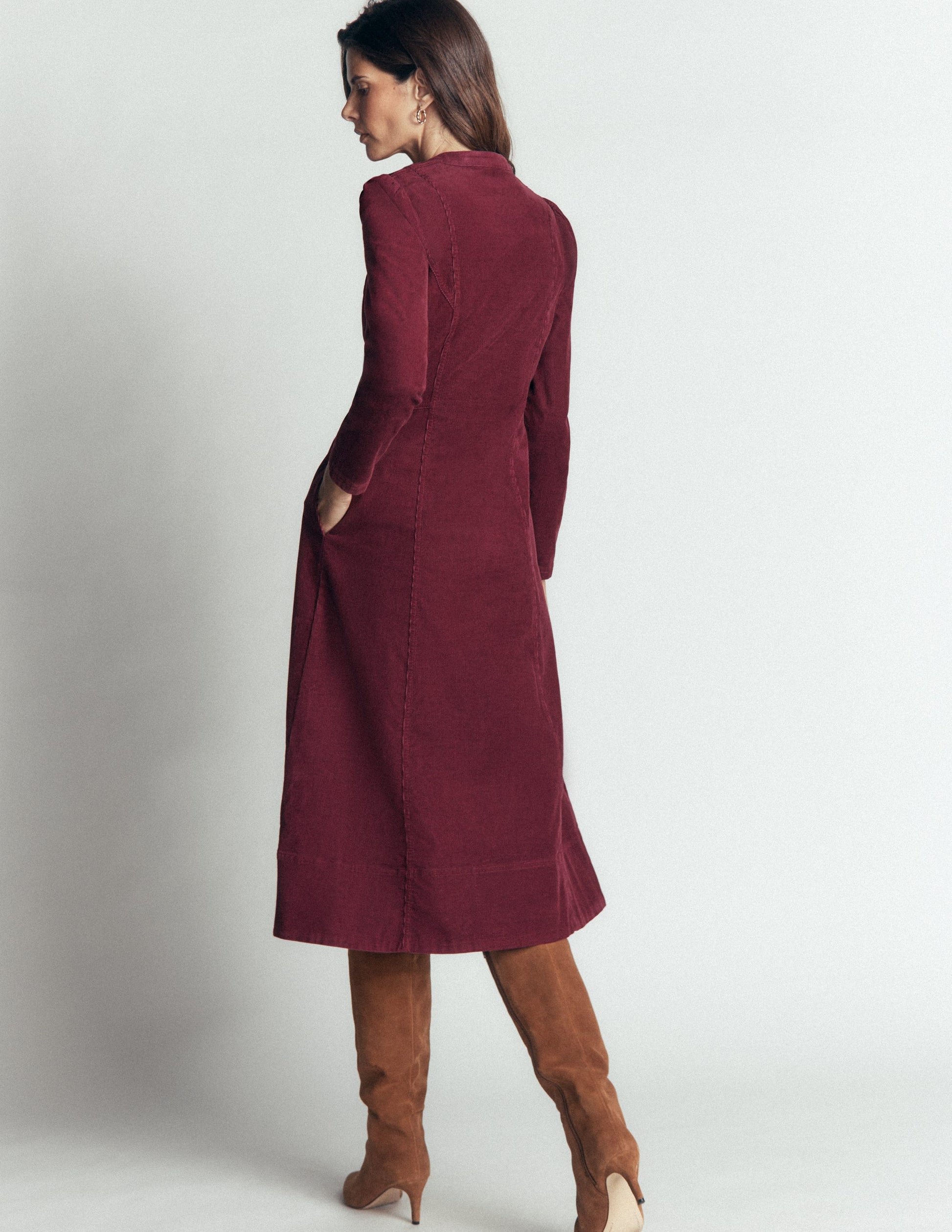 Una Cord Midi Dress-Purple Potion-3
