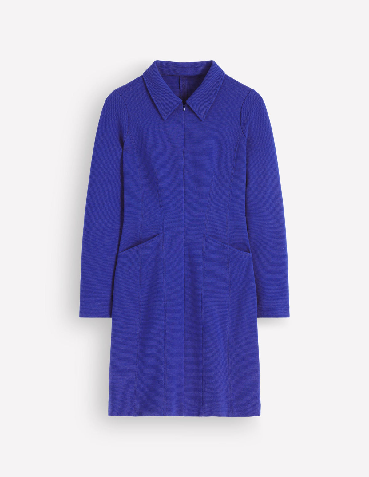 Nia Ottoman Long Sleeve Dress-Bright Blue - Image 5