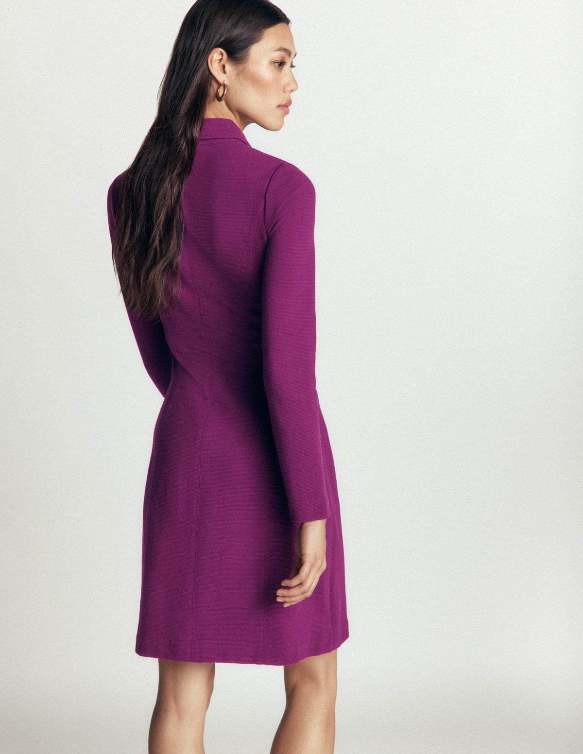 Nia Ottoman Long Sleeve Dress-Plum Jam-3