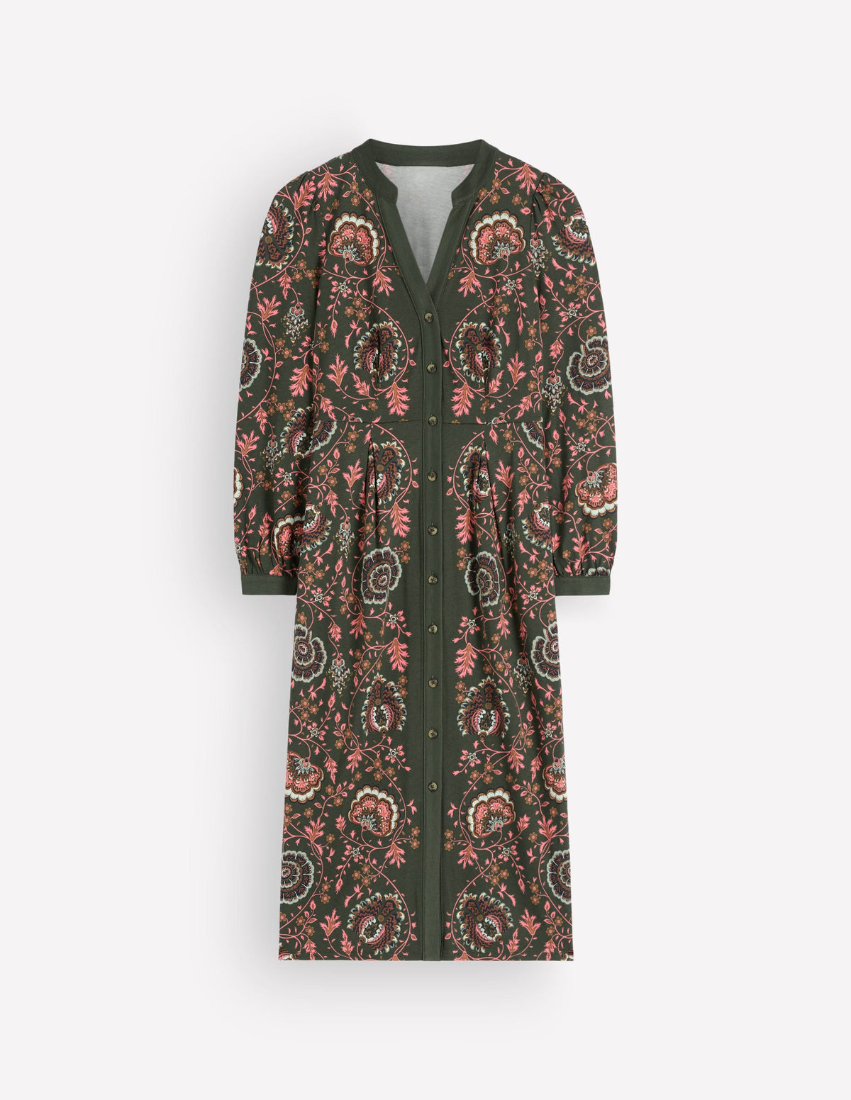 Juliet Jersey Midi Dress-Duffle Bag, Sprouting Vine-7