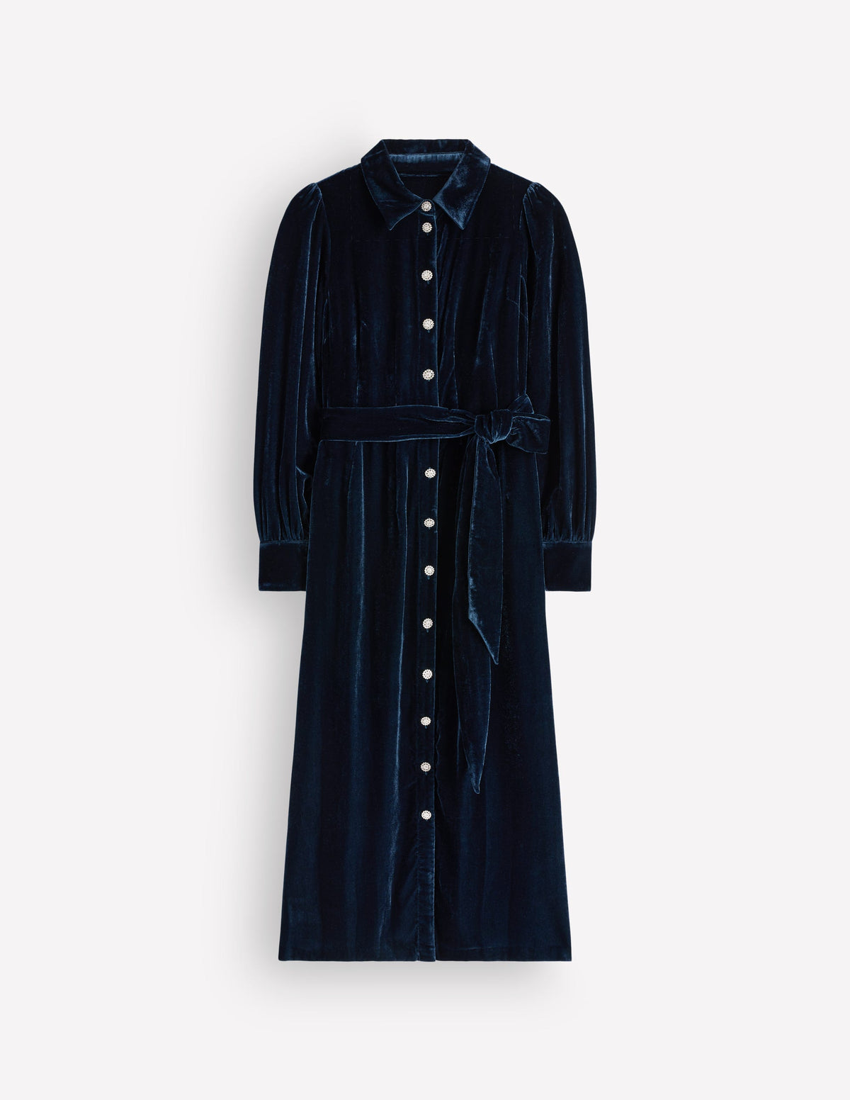 Maeve Velvet Shirt Dress-Teal Ocean - Image 6