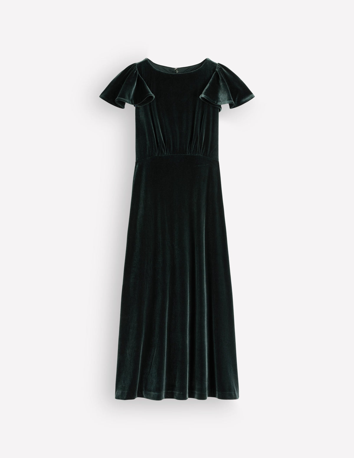Draped Sleeve Velvet Dress-Scarab-7