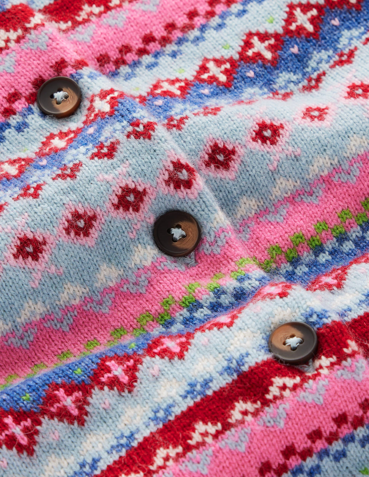 Edie Fair Isle Cardigan-Blue all over fair isle-7