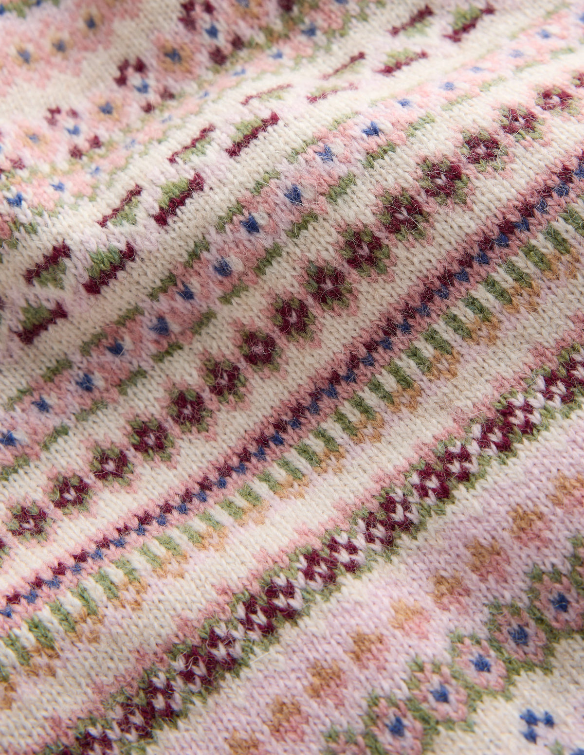 Edie Fair Isle Sweater-Pink all over fair isle - Image 8