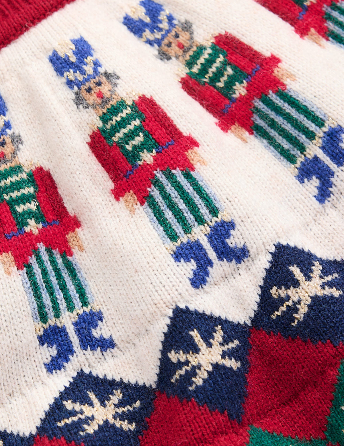 Edie Fair Isle Sweater-Red Solider fair isle - Image 6