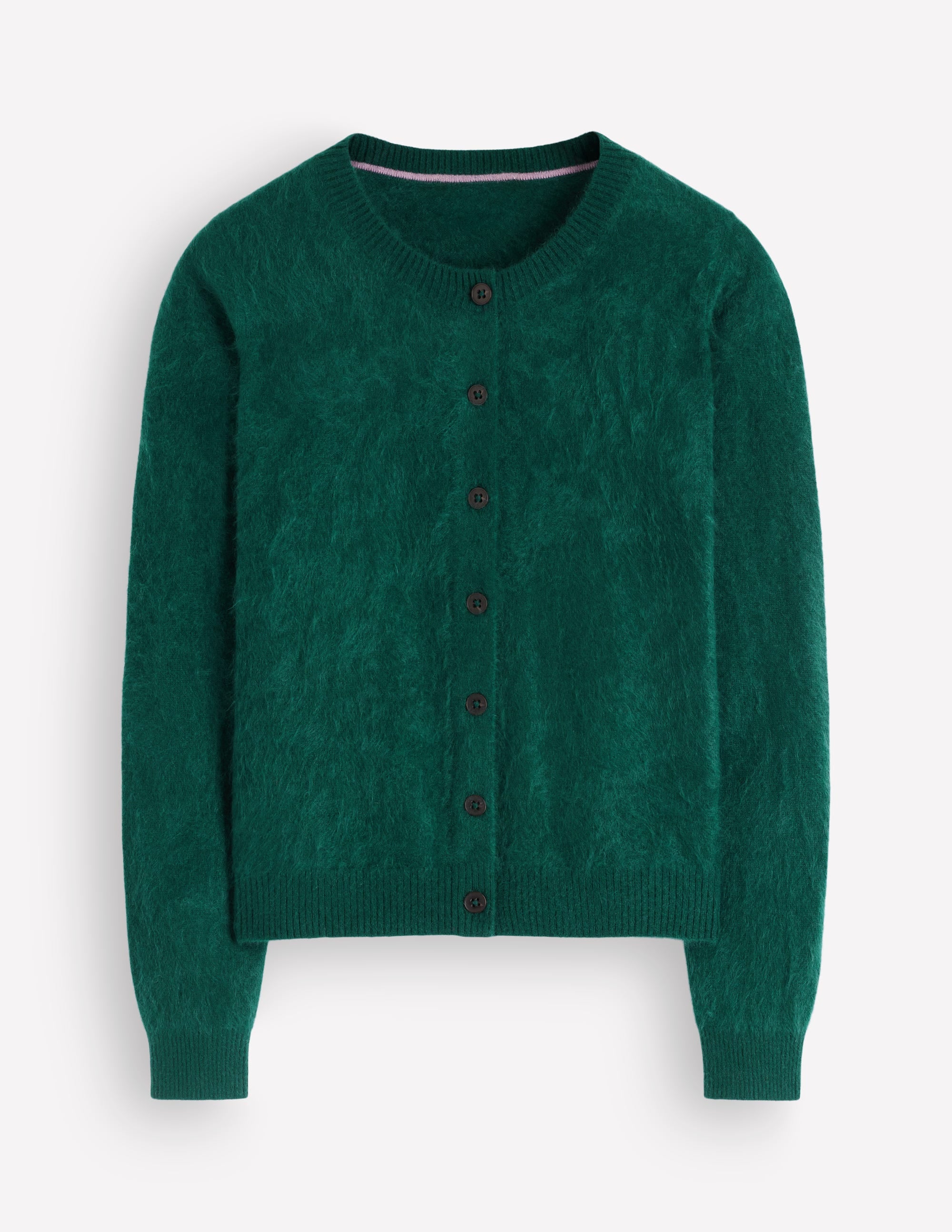 Kat Brushed Cashmere Cardigan-Midnight Teal - Image 5