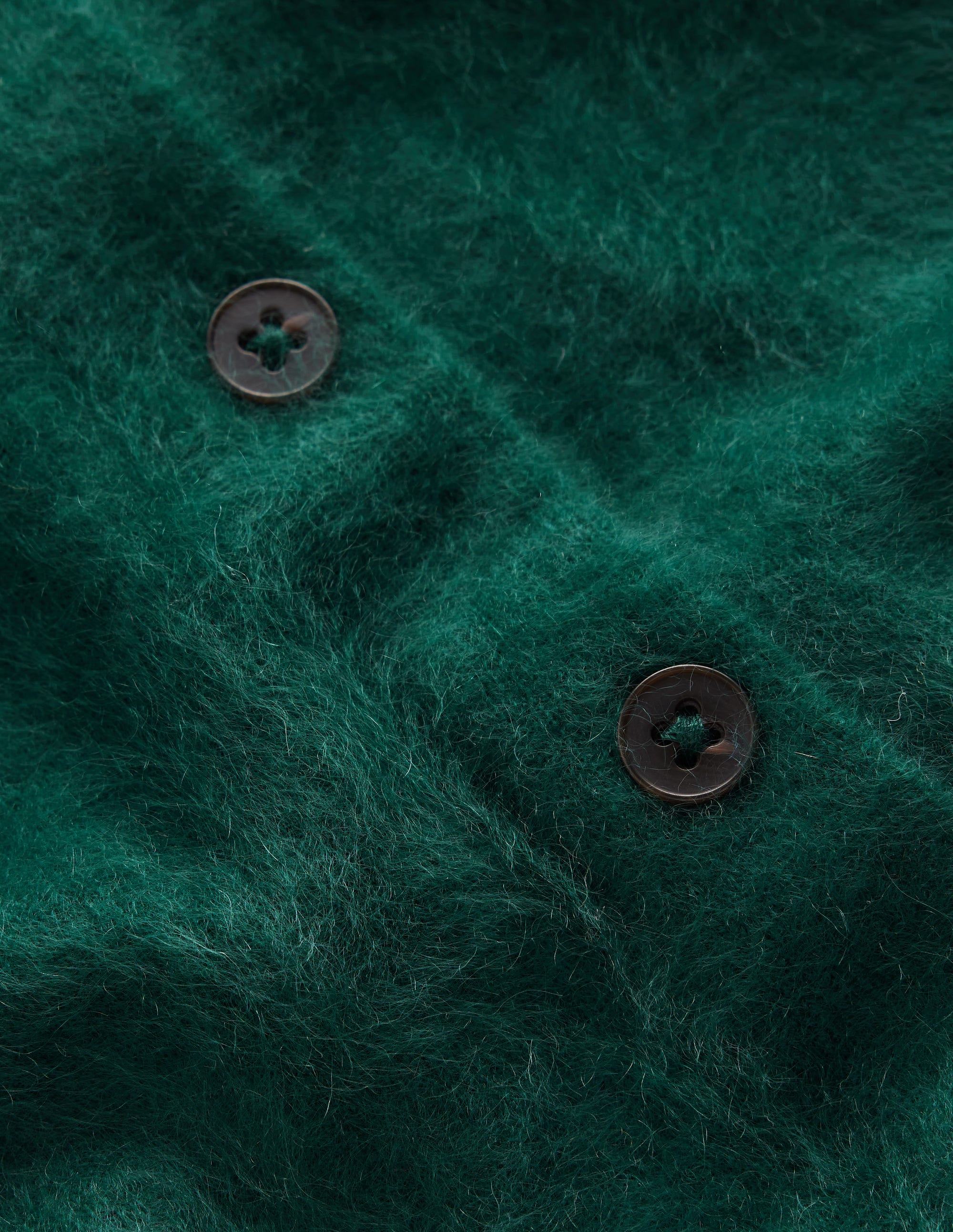 Kat Brushed Cashmere Cardigan-Midnight Teal - Image 6
