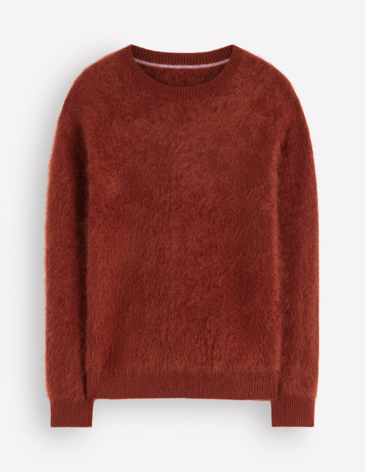Kat Brushed Cashmere Sweater-Burnt Orange - Image 5