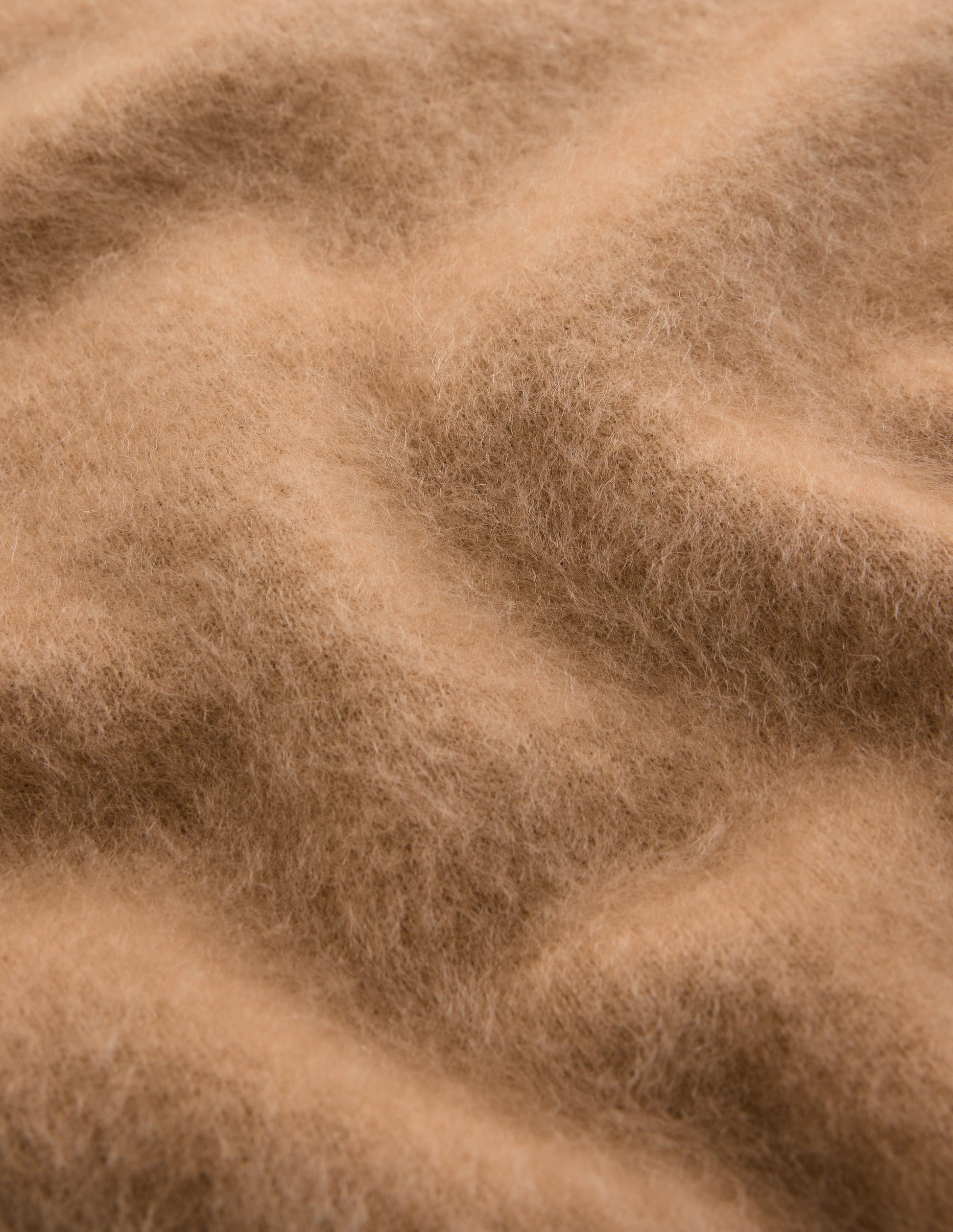 Kat Brushed Cashmere Sweater-Camel Melange-6