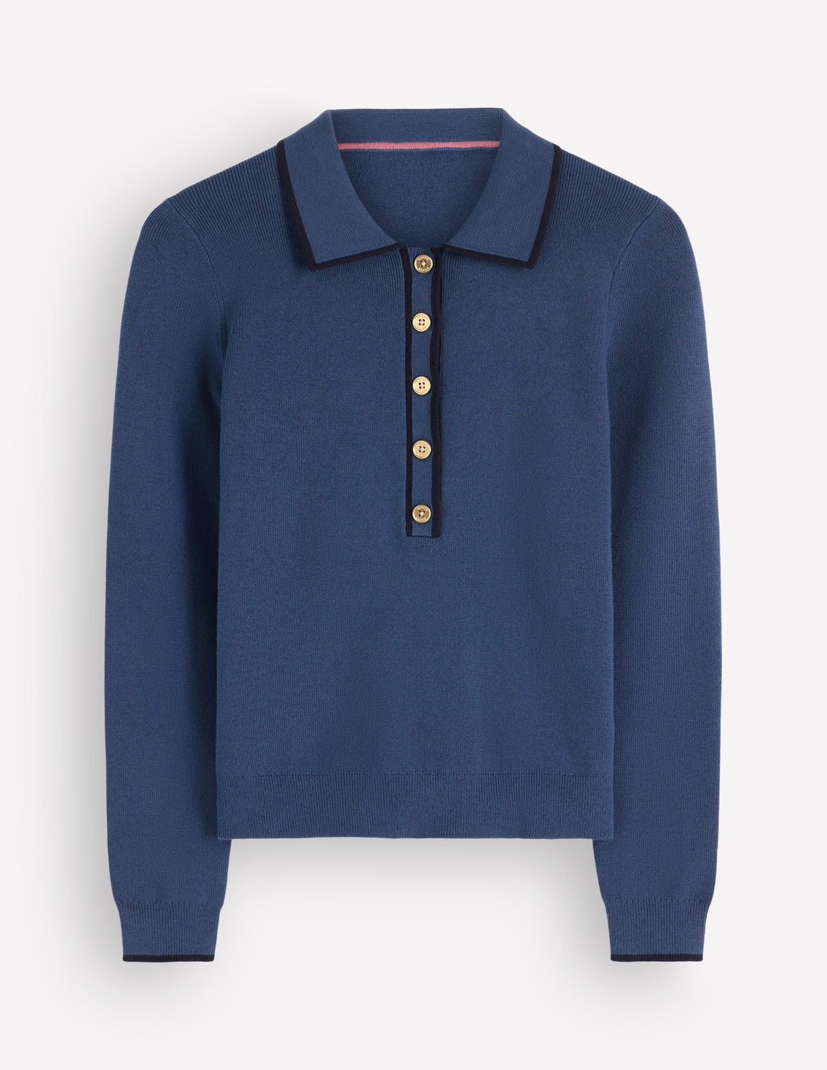 Liz Henley Sweater-Soft Indigo - Image 5