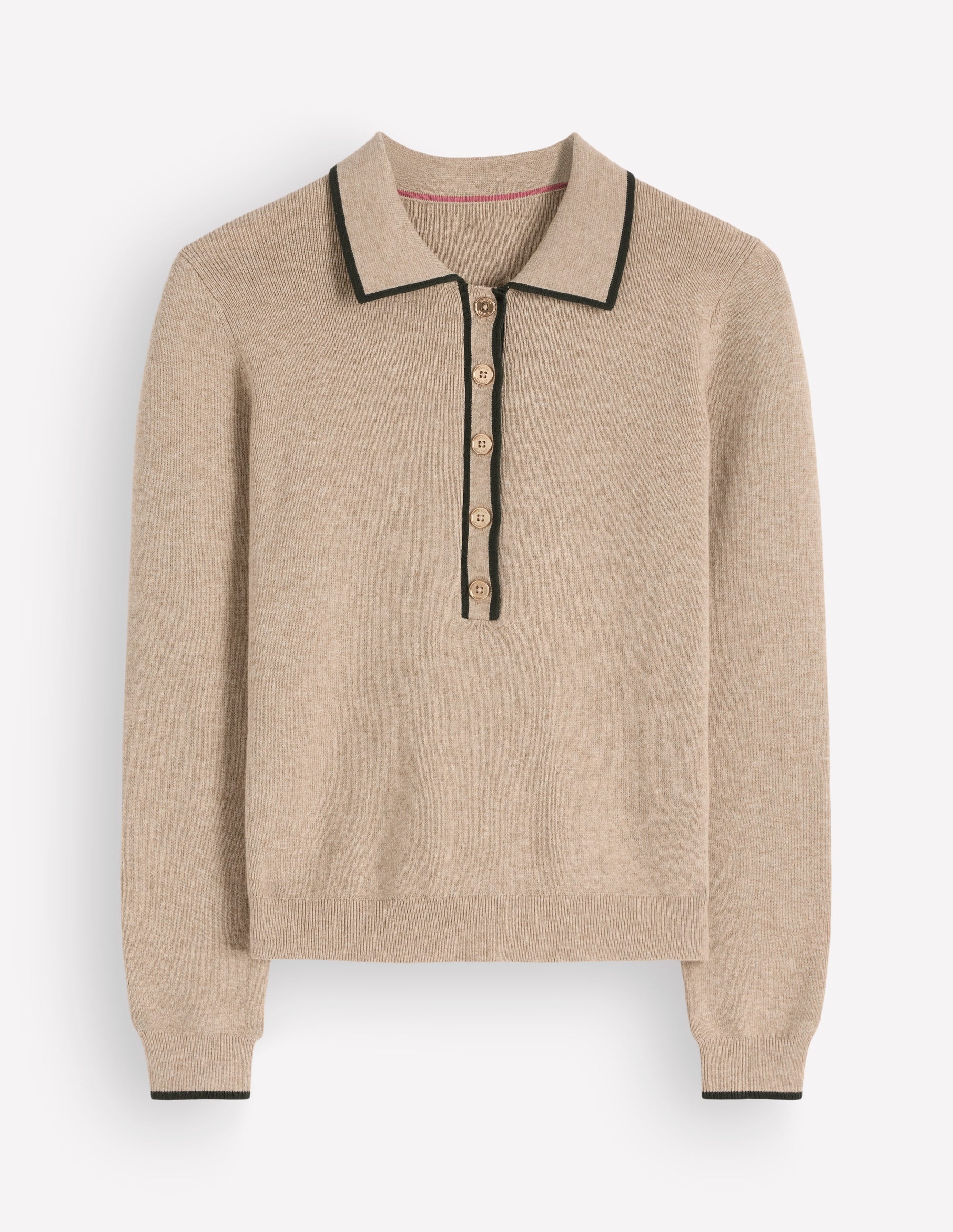 Liz Henley Sweater - Chinchilla Melange | Boden USA