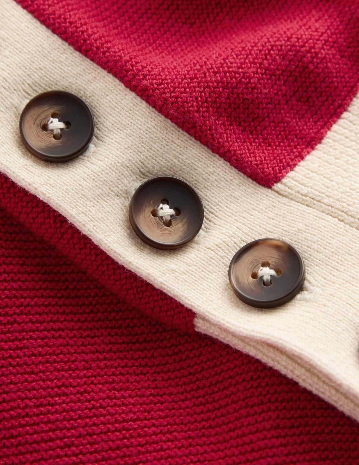 Grace Colour Block Sweater-Poppy Red, Ivory-6
