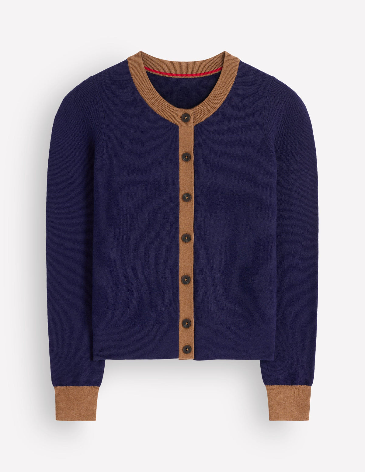 Grace Colour Block Cardigan-Navy, Camel-5