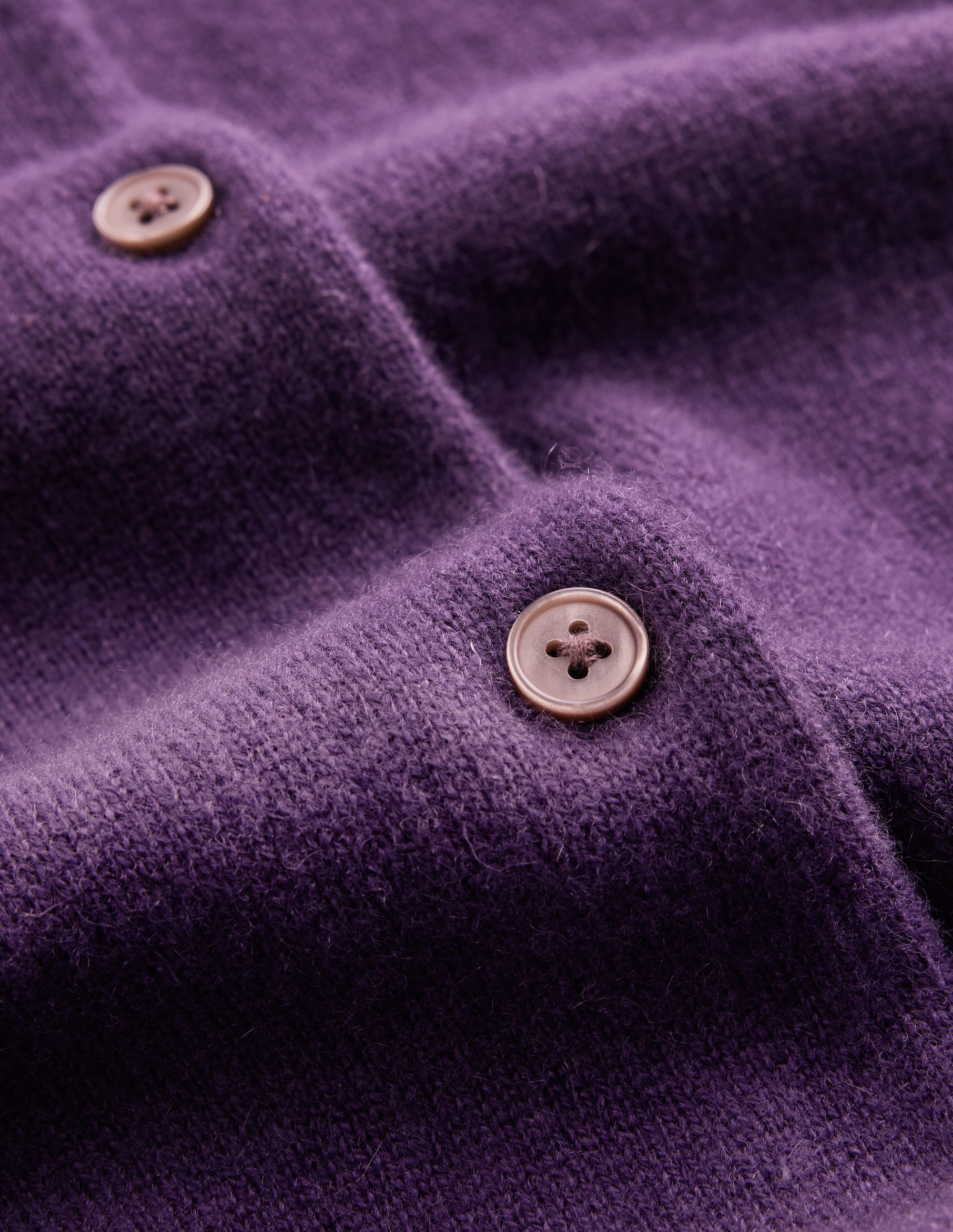 Elsie Cashmere Crew Cardigan-Deep Grape - Image 6