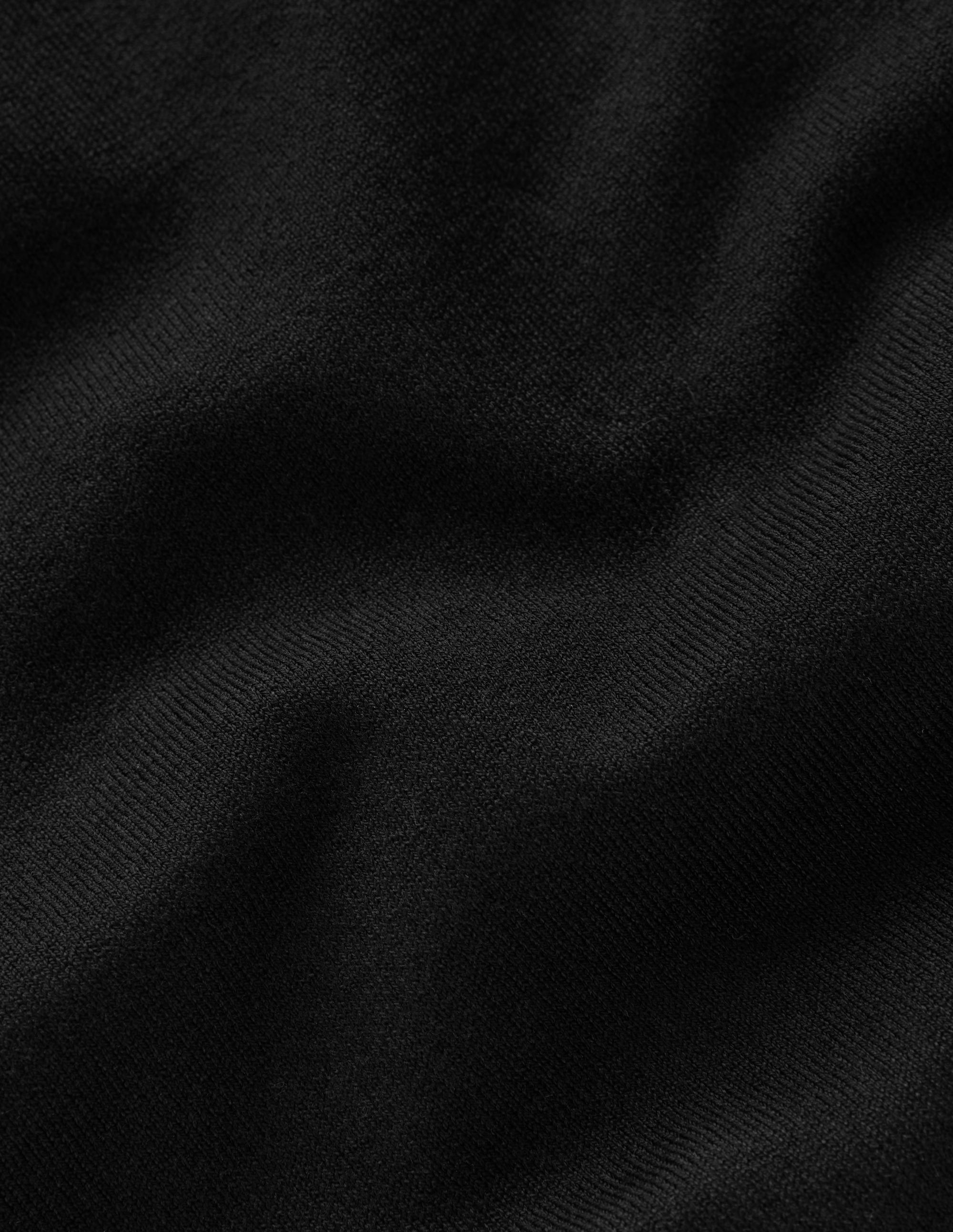 Camilla Cotton Crew Sweater-Black - Image 6