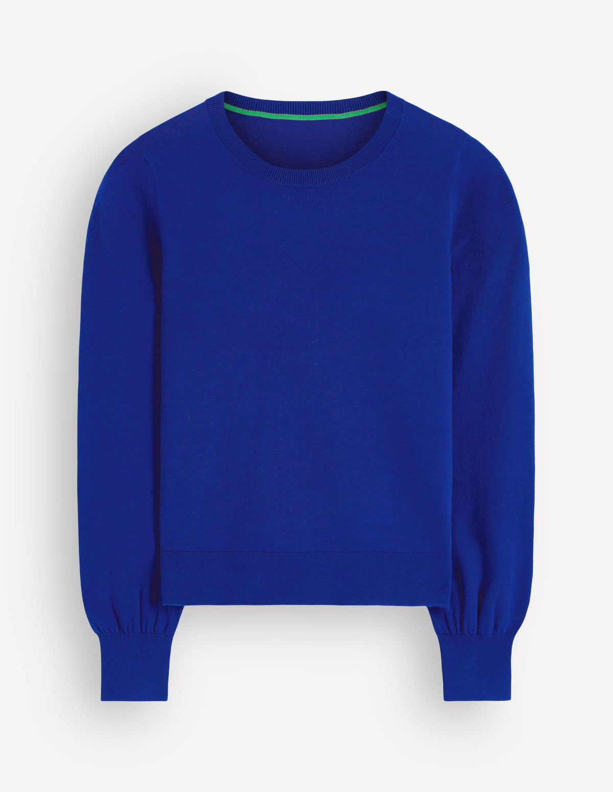 Camilla Cotton Crew Sweater-Bright Blue-5