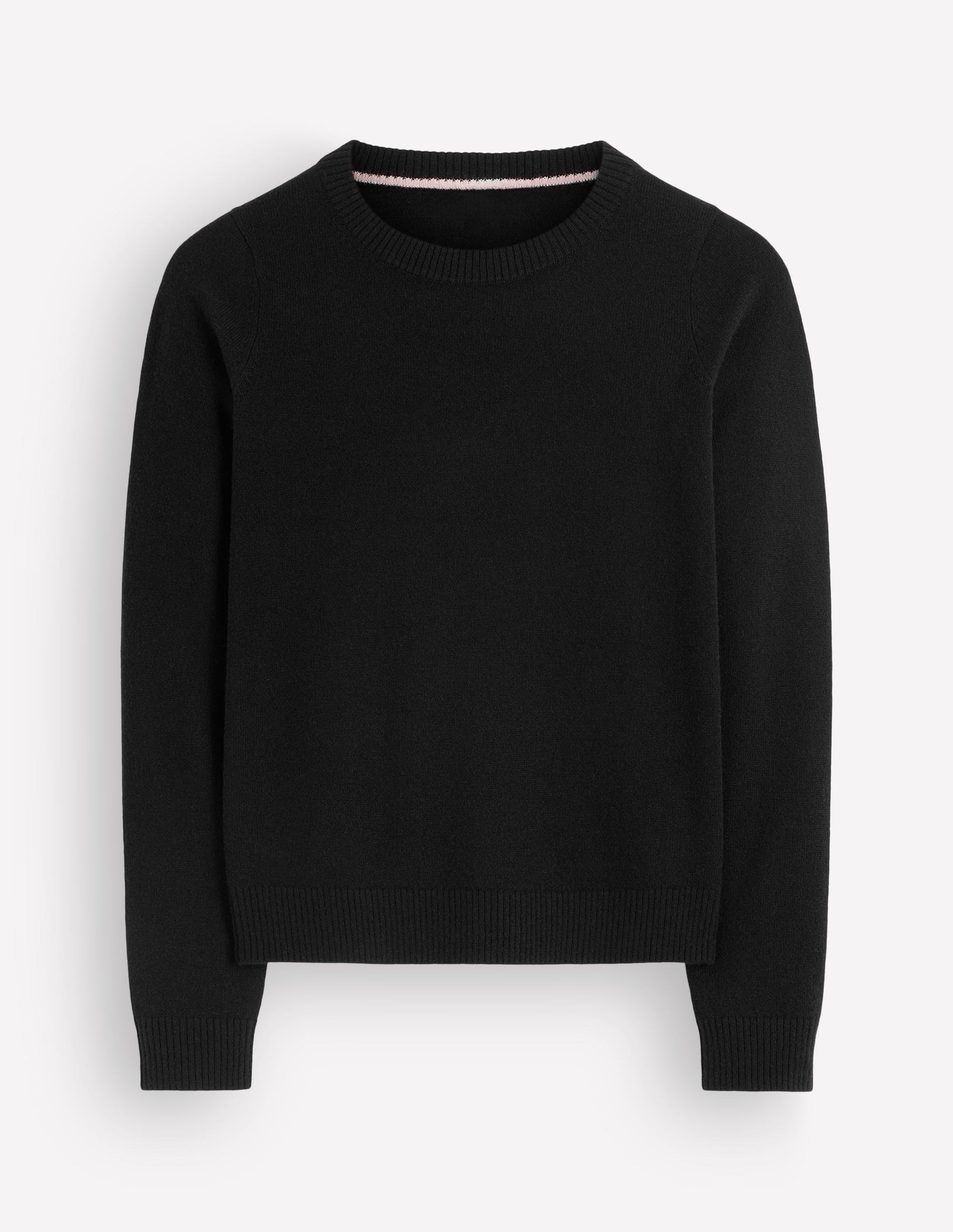Elsie Cashmere Crew Sweater-Black-5