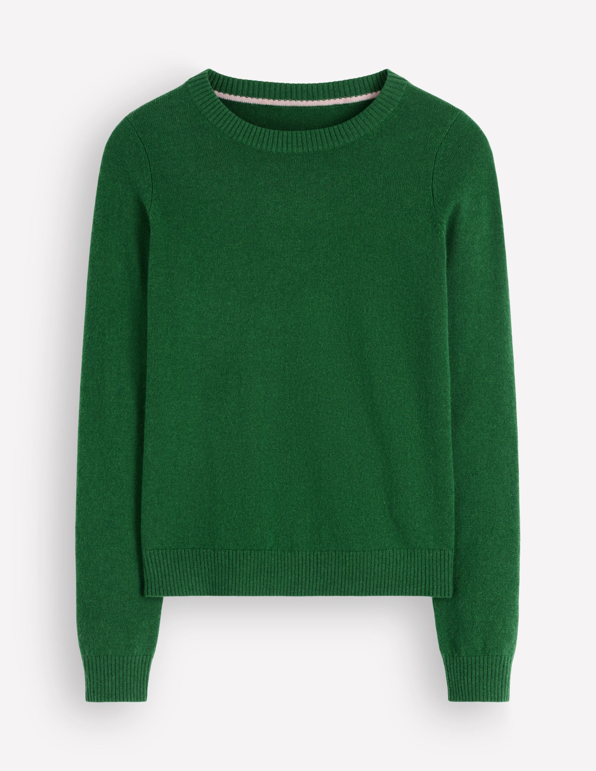 Elsie Cashmere Crew Sweater-Fresh Green - Image 4