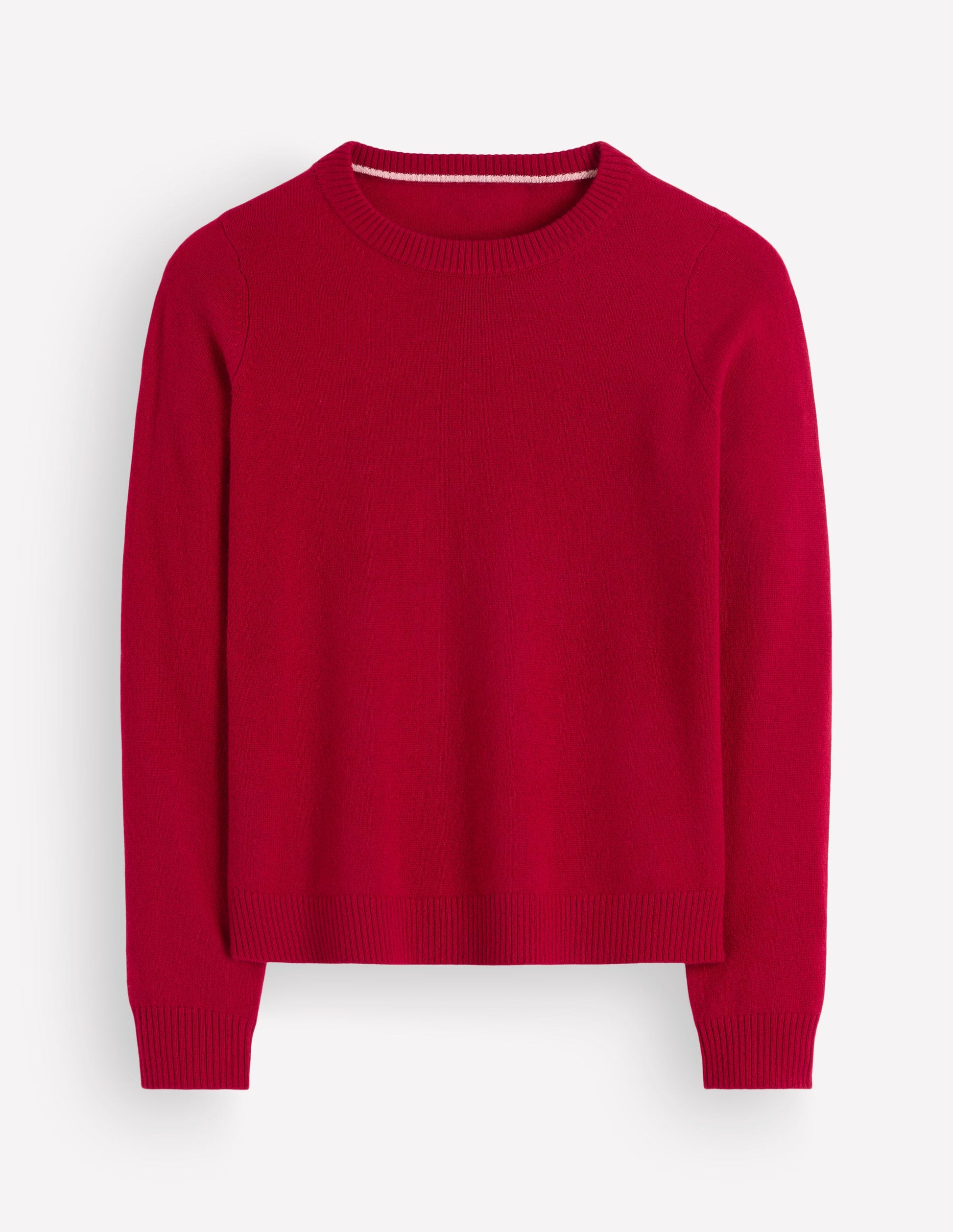 Elsie Cashmere Crew Sweater-Poppy Red-6
