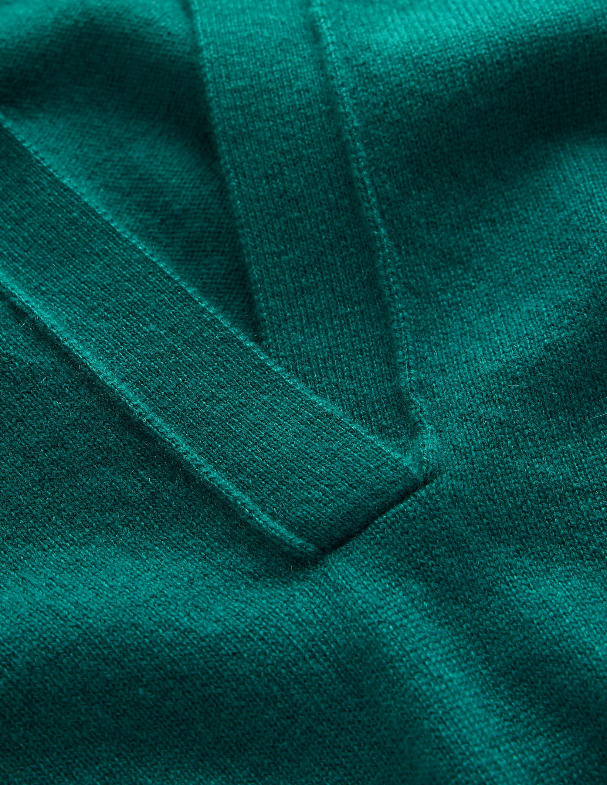Elsie Cashmere Henley Sweater-Deep Sea Depths - Image 7
