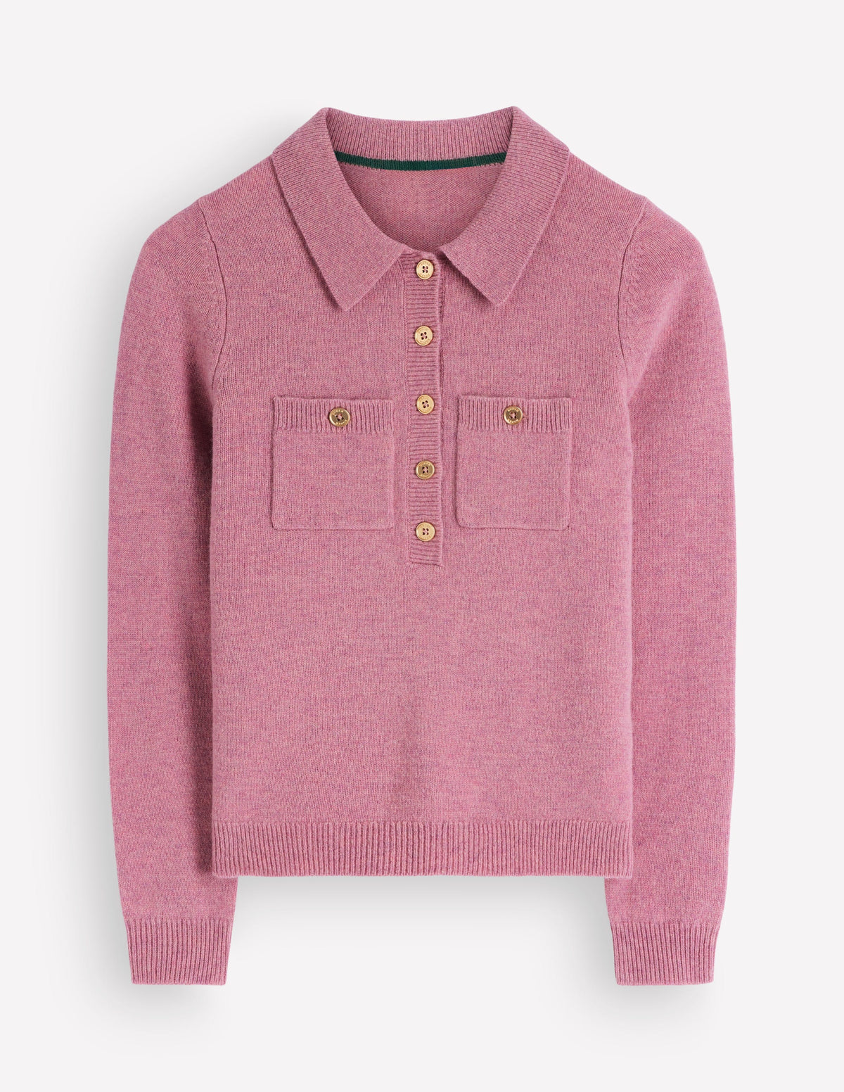 Marianne Merino Wool Sweater-Pink Heather - Image 5